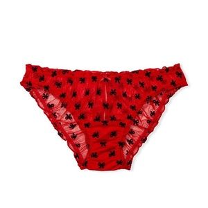 ❤️🖤Victoria Secret Dream Angels Ruffle Mesh Cheekini Panty